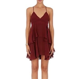 NWT A.L.C. 100% Silk Thalissa Burgundy Cascade
Cami Dress